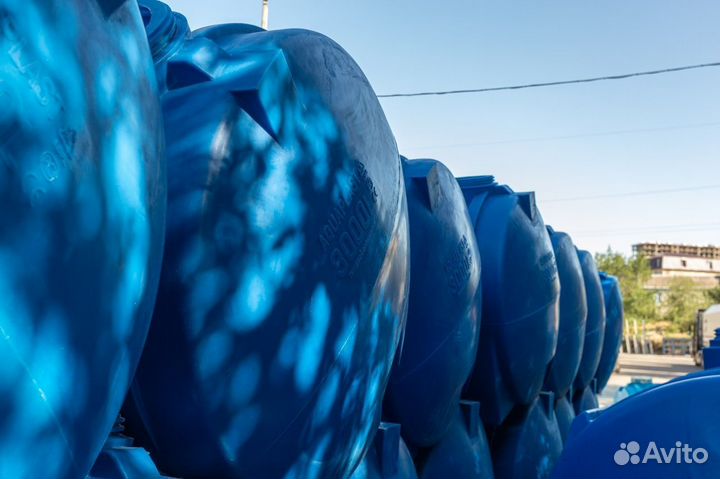 Бочка пластиковая 15000 л для жидкостей (вертикаль