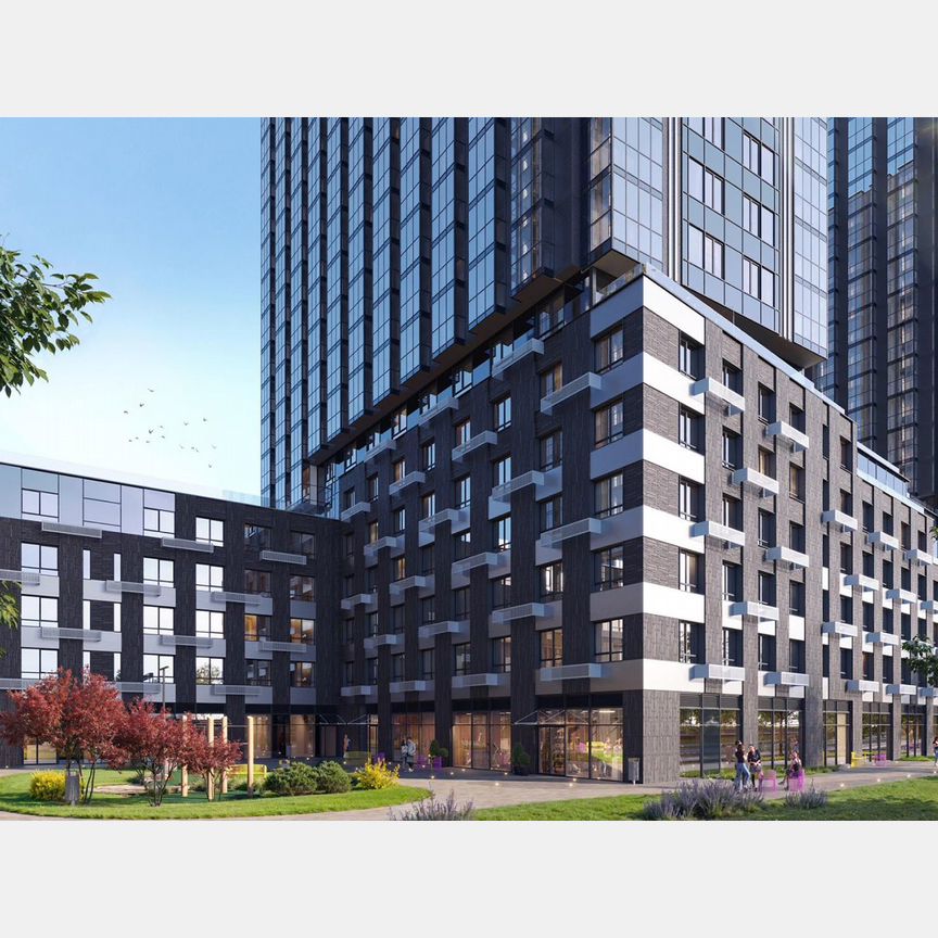 1-к. апартаменты, 40,9 м², 2/23 эт.