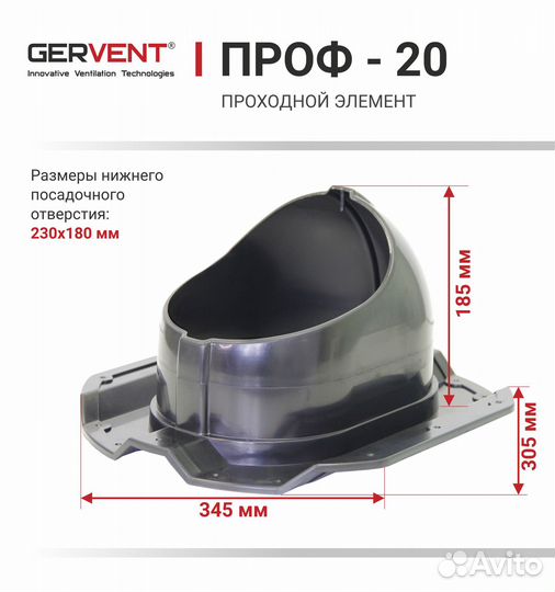 Gervent, Проходной элемент проф 20