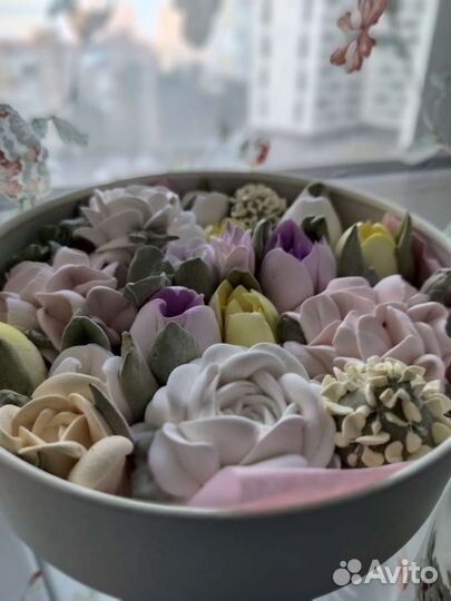 Зефирные букеты и композиции на заказ