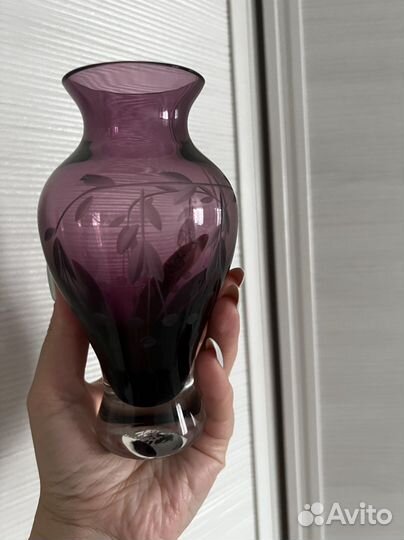 Ваза чешское стекло