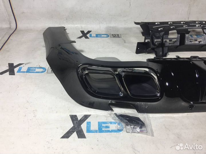 Диффузор с насадками Mercedes W257 CLS AMG 63