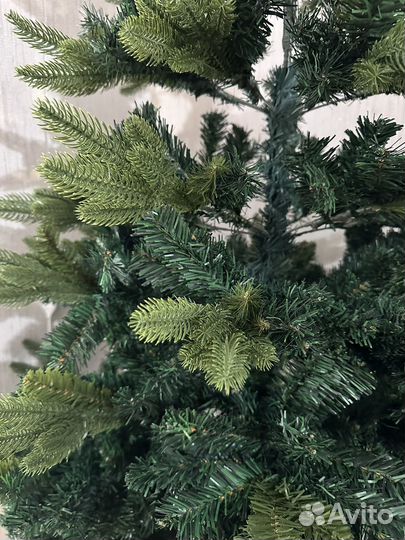 Елка литая 180 смешанная пвх+литая новая