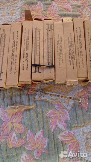 Шприц стеклянный СССР