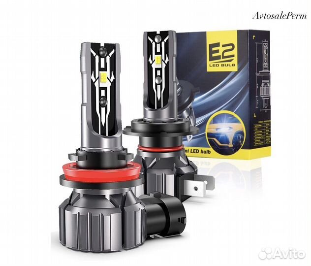 LED Лампы E2 H1, Н3, Н4, Н7, H11, H27, HB3, HB4