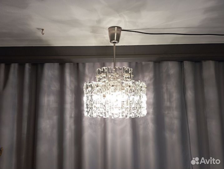 Люстра винтажная хрустальная