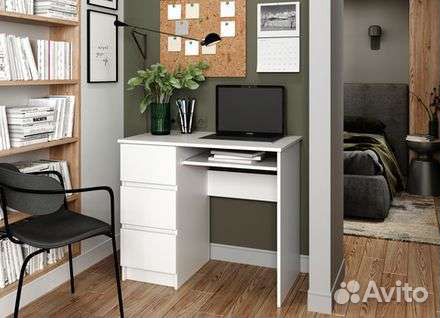 Стол письменный Белый Мори мс 6