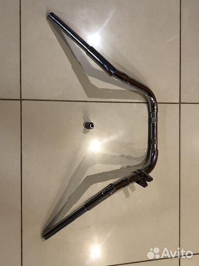 Руль на мотоцикл (регулируемый+скрытая проводка)