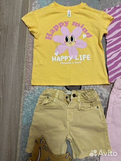 Пакет летних вещей на девочку 104 zara sela