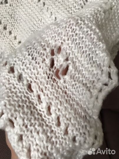 Платок вязаный очень тёплый