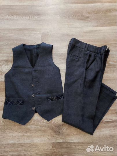 Школьная форма для мальчика 128 серая