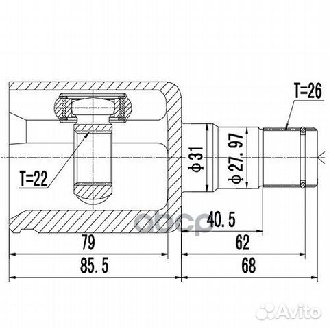 Шрус внутренний Z87974R Zikmar