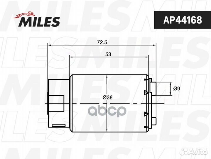 Бензонасос miles AP44168 / *770192 toyota camr