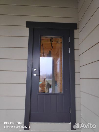 Дверь входная деревянная для частного дома Север М