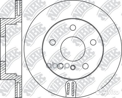 Диск тормозной задний NiBK RN1724 Толщина-20мм
