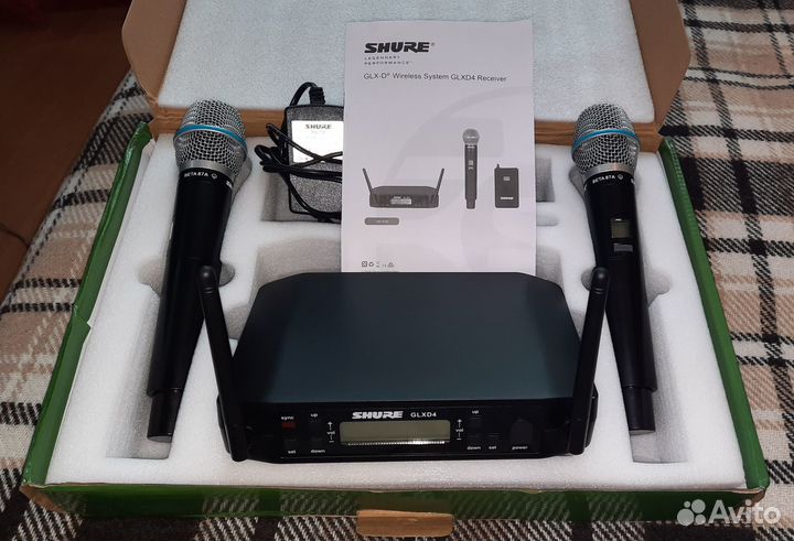 Микрофоны Shure Beta 87A 2шт Вокальные Радио с Док