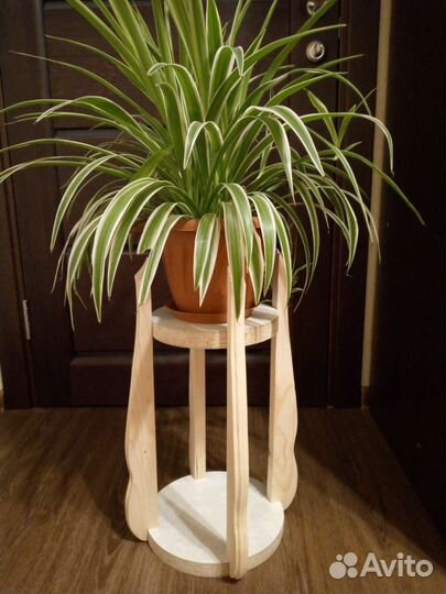 Подставка для цветов напольная деревянная