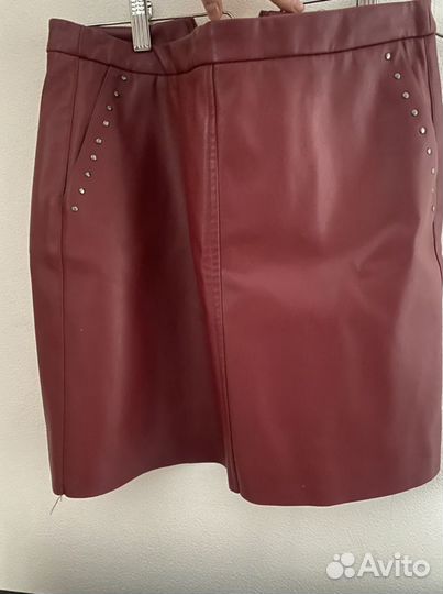 Юбка кожзам