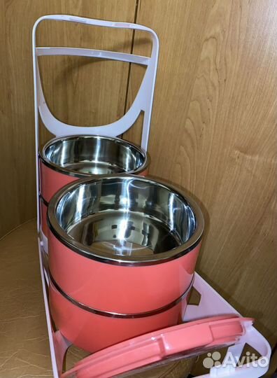 Термоконтейнеры с крышками и держателем