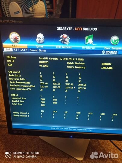 Материнская плата с процессором i5