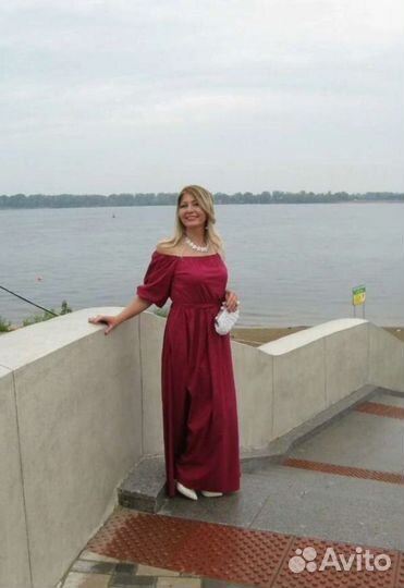 Шикарное хлопковое платье в пол