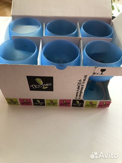 Бокалы для шампанского, вина и пр. 6 шт