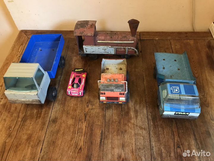Игрушка СССР машина грузовик паровоз