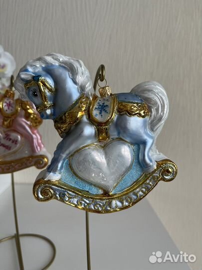 Елочные игрушки Лошадка-качалка