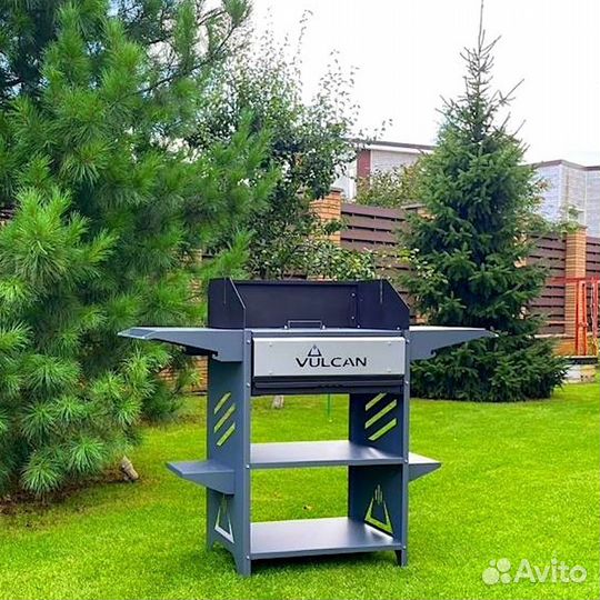 Мангал стандарт с зольником и ветрозащитой