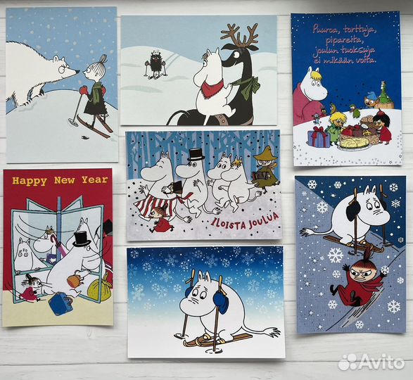 Финские открытки с Муми-троллями