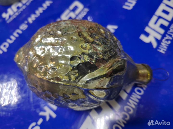 Елочная игрушка СССР лимон гигант