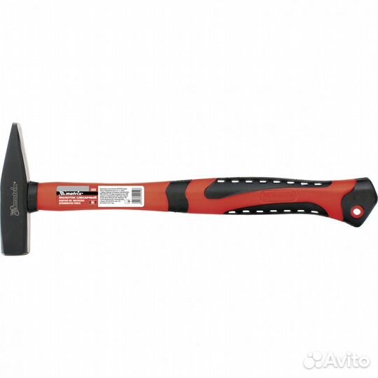 Молоток слесарный, 500 г, фибергласовая обрезиненн