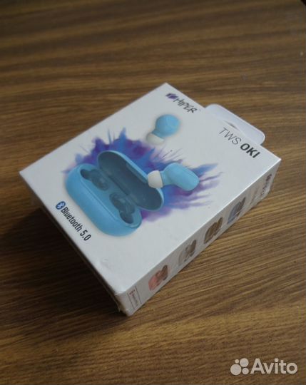 Наушники Hiper TWS OKI HTW-LX3 LX4 голубые розовые