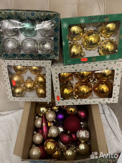 Елочные игрушки стекло.Германия