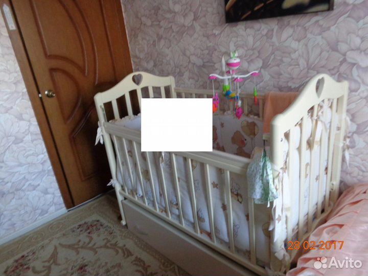 Кроватка+бортики+ванночка+горшок