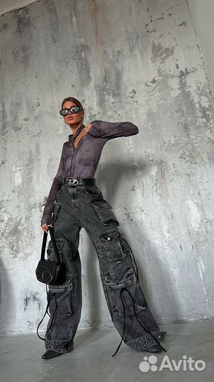 Джинсы карго Attico