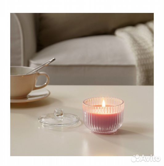 Свеча в стекле (есть в подарочной упаковке) IKEA