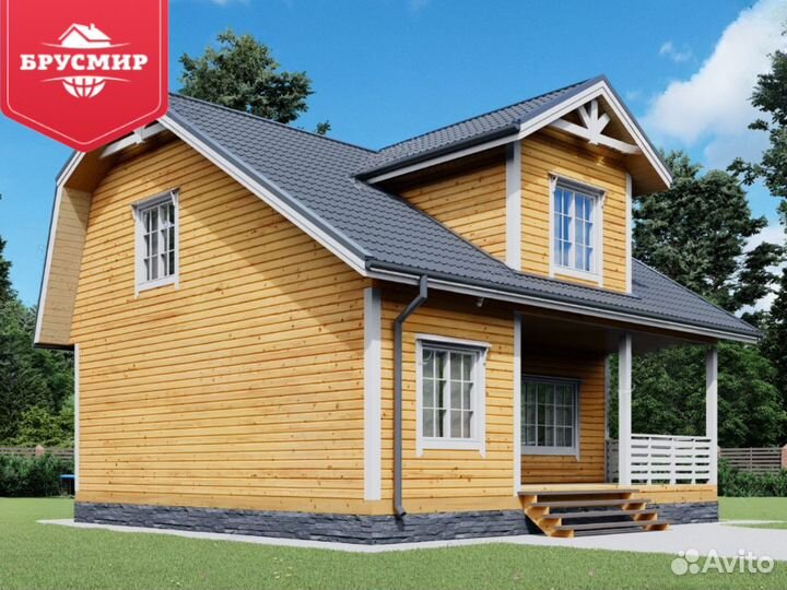 Дом из бруса 98 м2