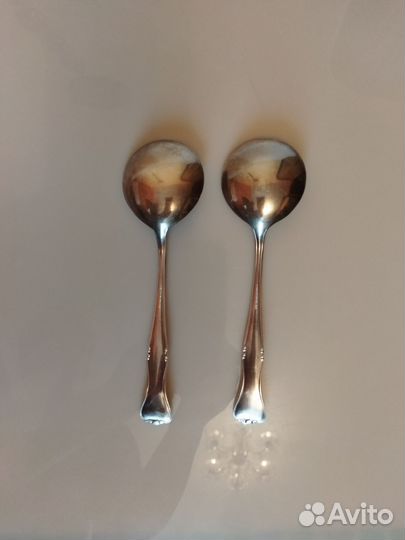 Ложки круглые, позолоченые