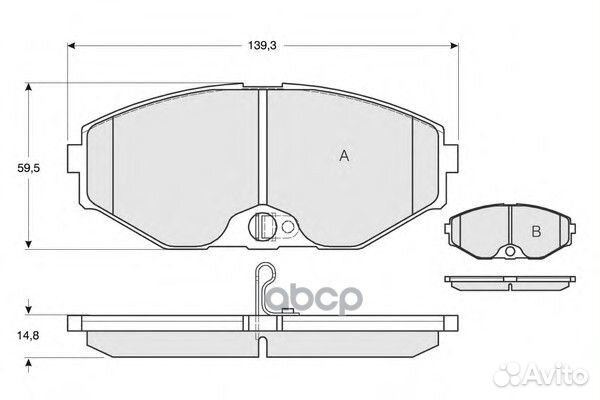 Колодки дисковые 410603Y690 nissan