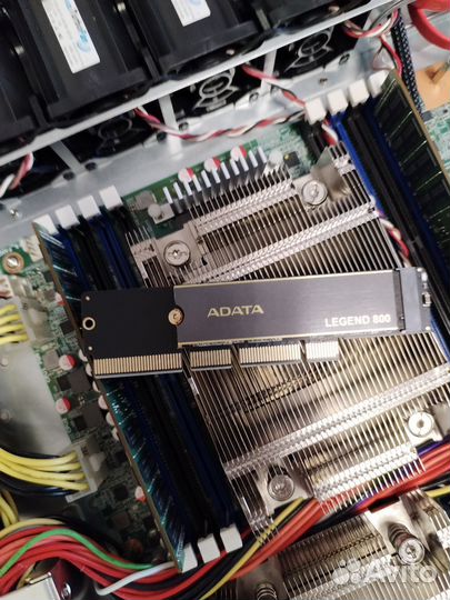 Адаптер M.2 nvme на PCI Express 3,0 в сервер 1U
