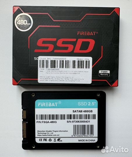 SSD 480/512gb Acos/KingSpec/Somnambulist новые