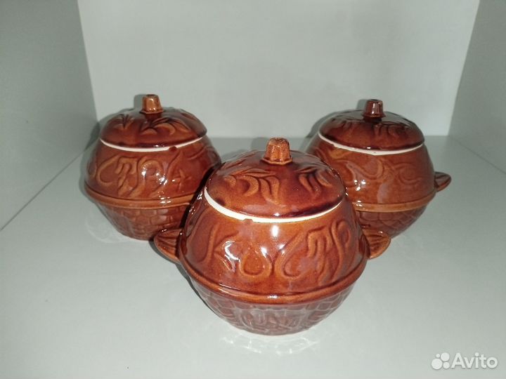 Горшок для запекания керамический