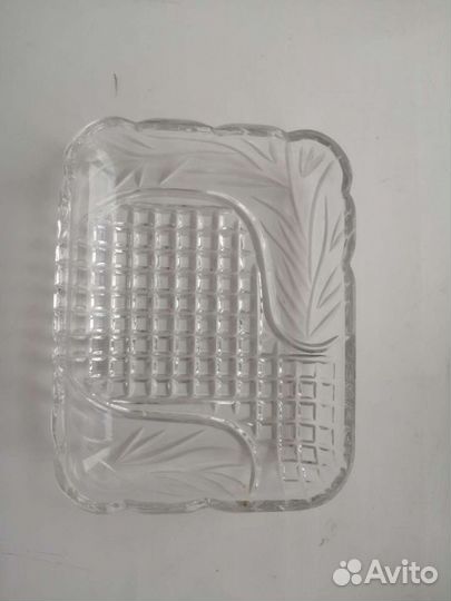 Поднос хрусталь