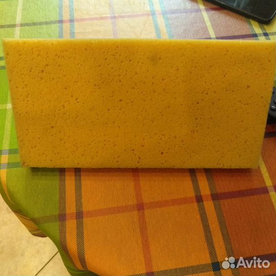 Терка с губкой, резина, войлок