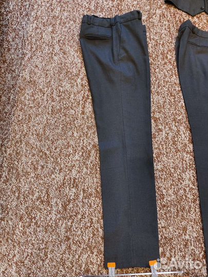 Брюки школьные серые 152