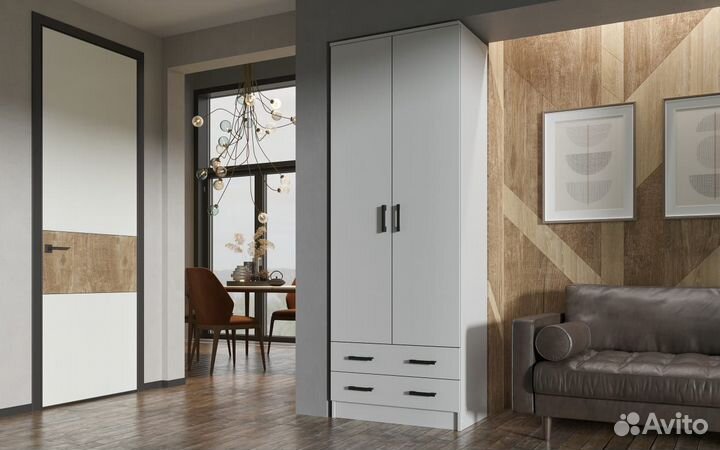 Шкаф 2-х ств. Дуэт анкор/анкор