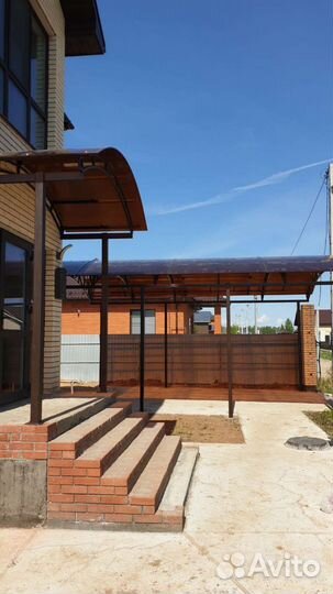 Навесы. Металоконструкции. Заборы, варота, навесы