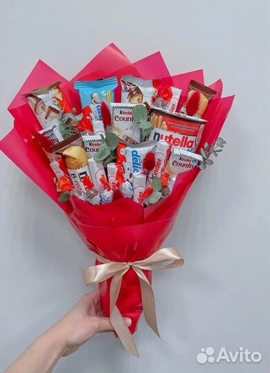 Сладкие букеты из конфет