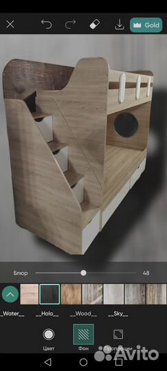 Двухярусная кровать бу